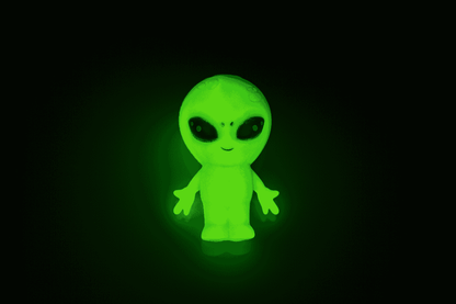 Stretchy Alien, Glow in the Dark, 8 x 12 x 6 cm,