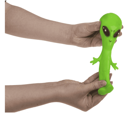 Stretchy Alien, Glow in the Dark, 8 x 12 x 6 cm,