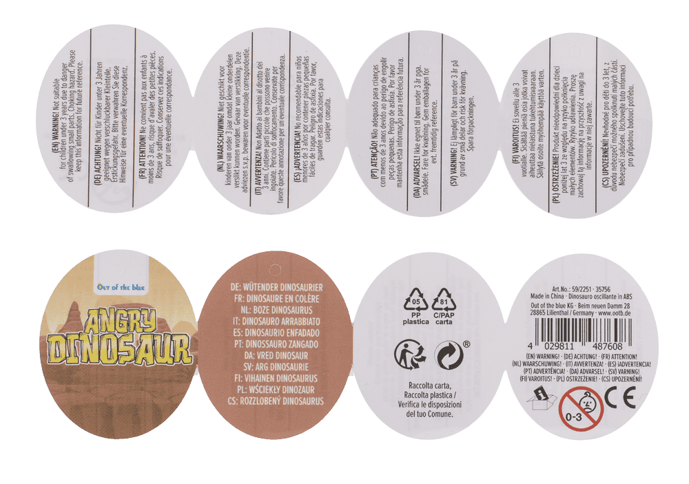 Swinging Dinosaur, 19 cm,