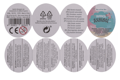 Stretch-Axolotl with quartz sand filling,