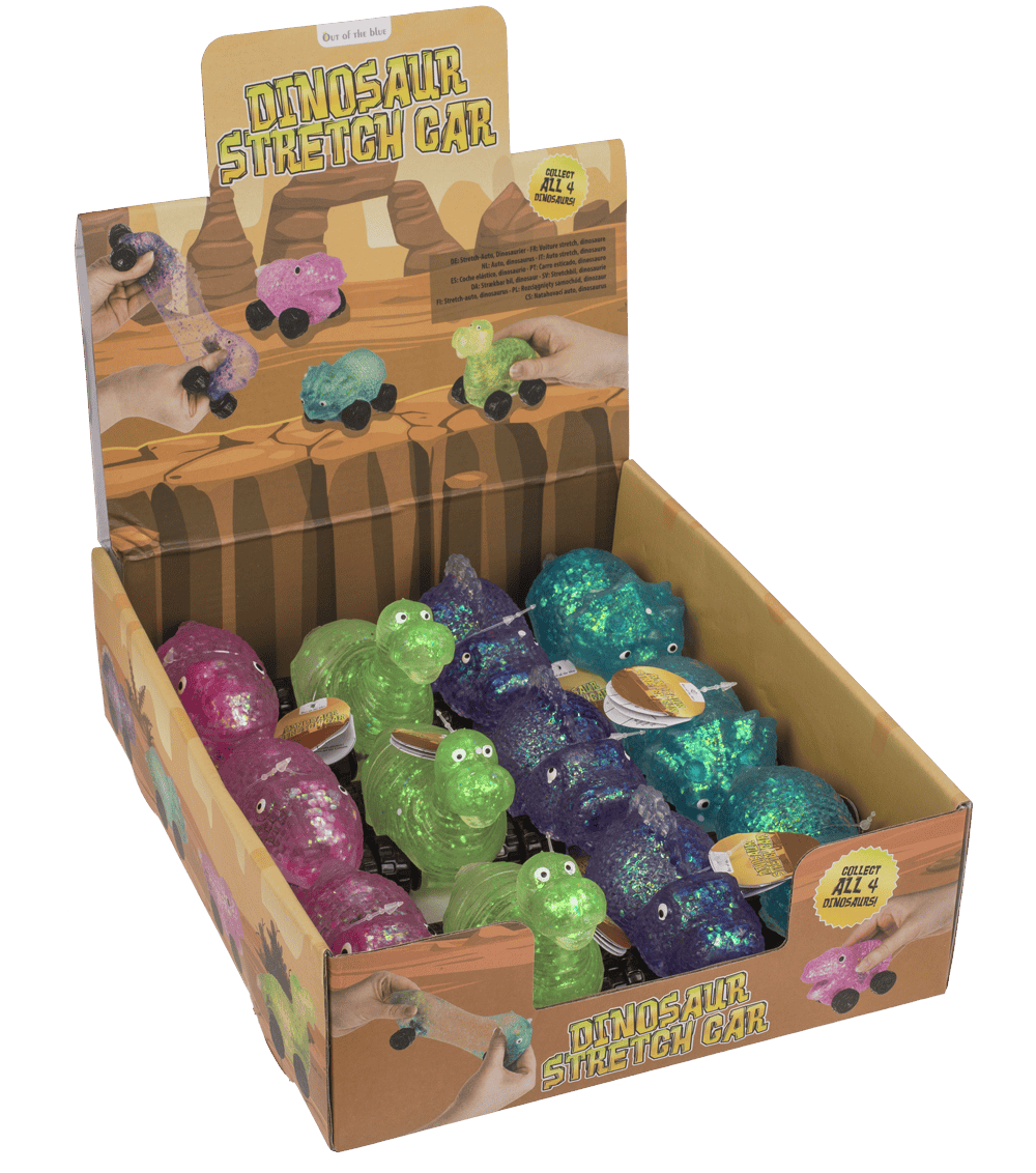 Stretch car, Dinosaur, 11 x 7 cm,