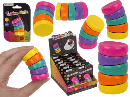 Torsion Circle, Rainbow, 3,5 x 7 cm,