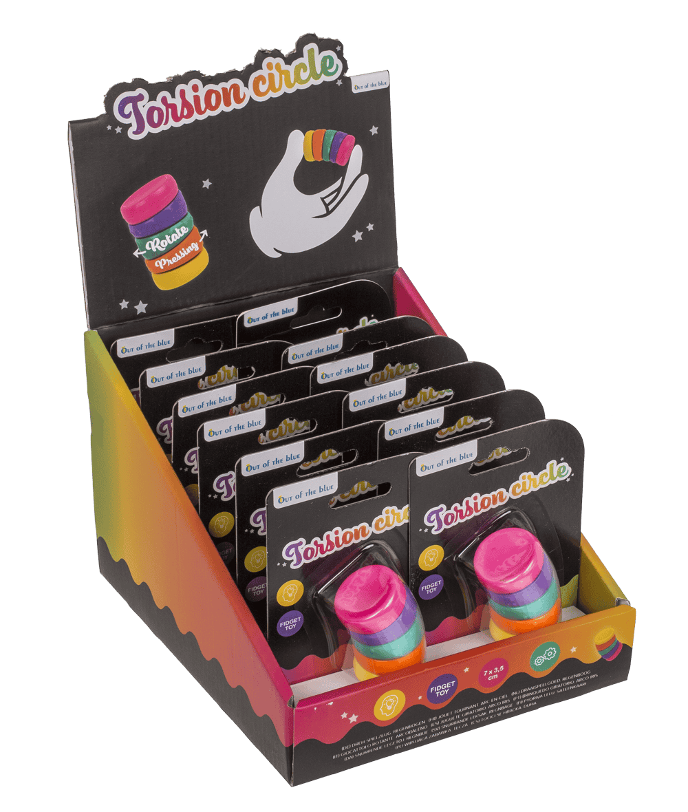 Torsion Circle, Rainbow, 3,5 x 7 cm,