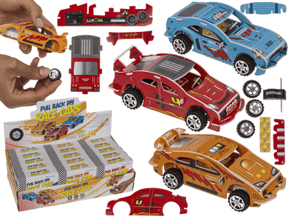 Pullback DIY Race Cars construction set,