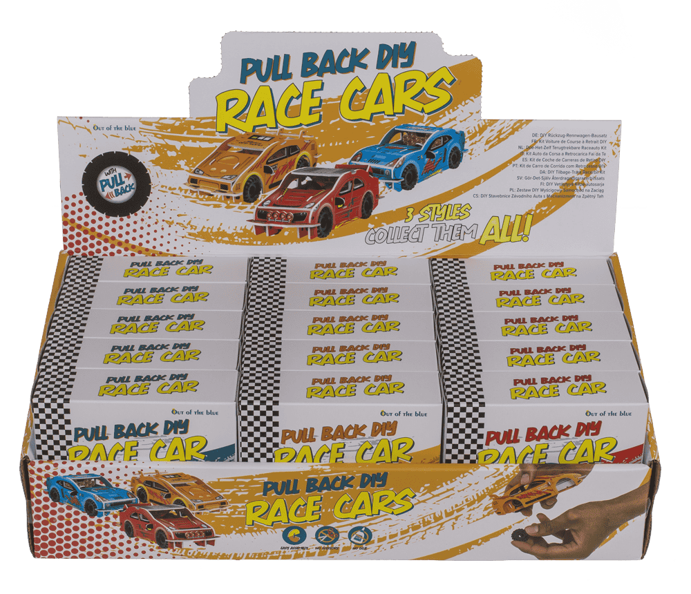 Pullback DIY Race Cars construction set,