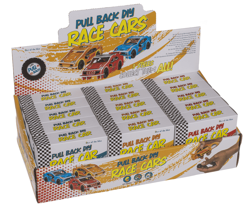 Pullback DIY Race Cars construction set,