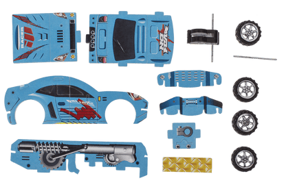 Pullback DIY Race Cars construction set,