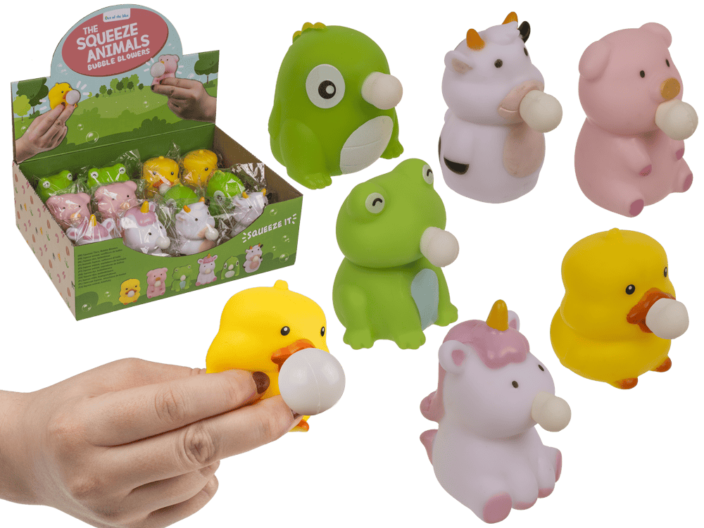Squeeze Animals, Bubble Blowers,