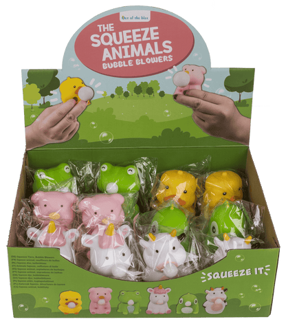 Squeeze Animals, Bubble Blowers,