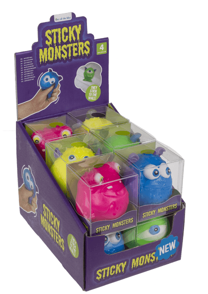 Sticky Monsters, Squeeze & Wall Ball, 8 cm,