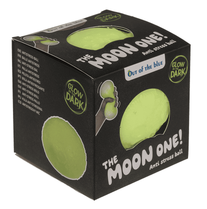 Anti stress ball, XL Moon, Glow in the Dark,
