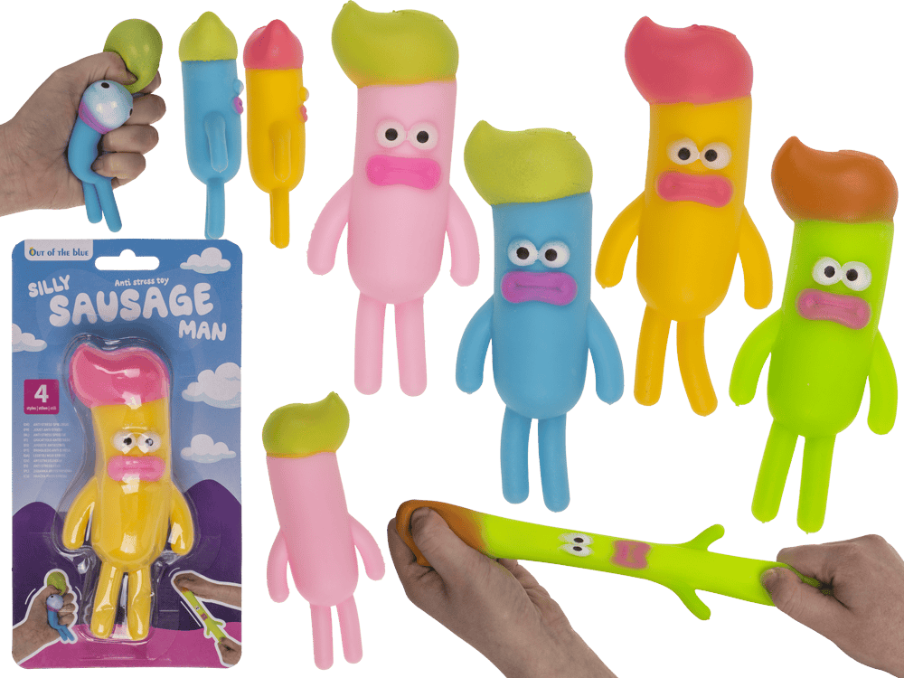 Anti stress toy, Silly Sausage Man,