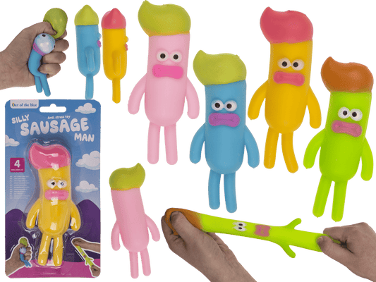 Anti stress toy, Silly Sausage Man,