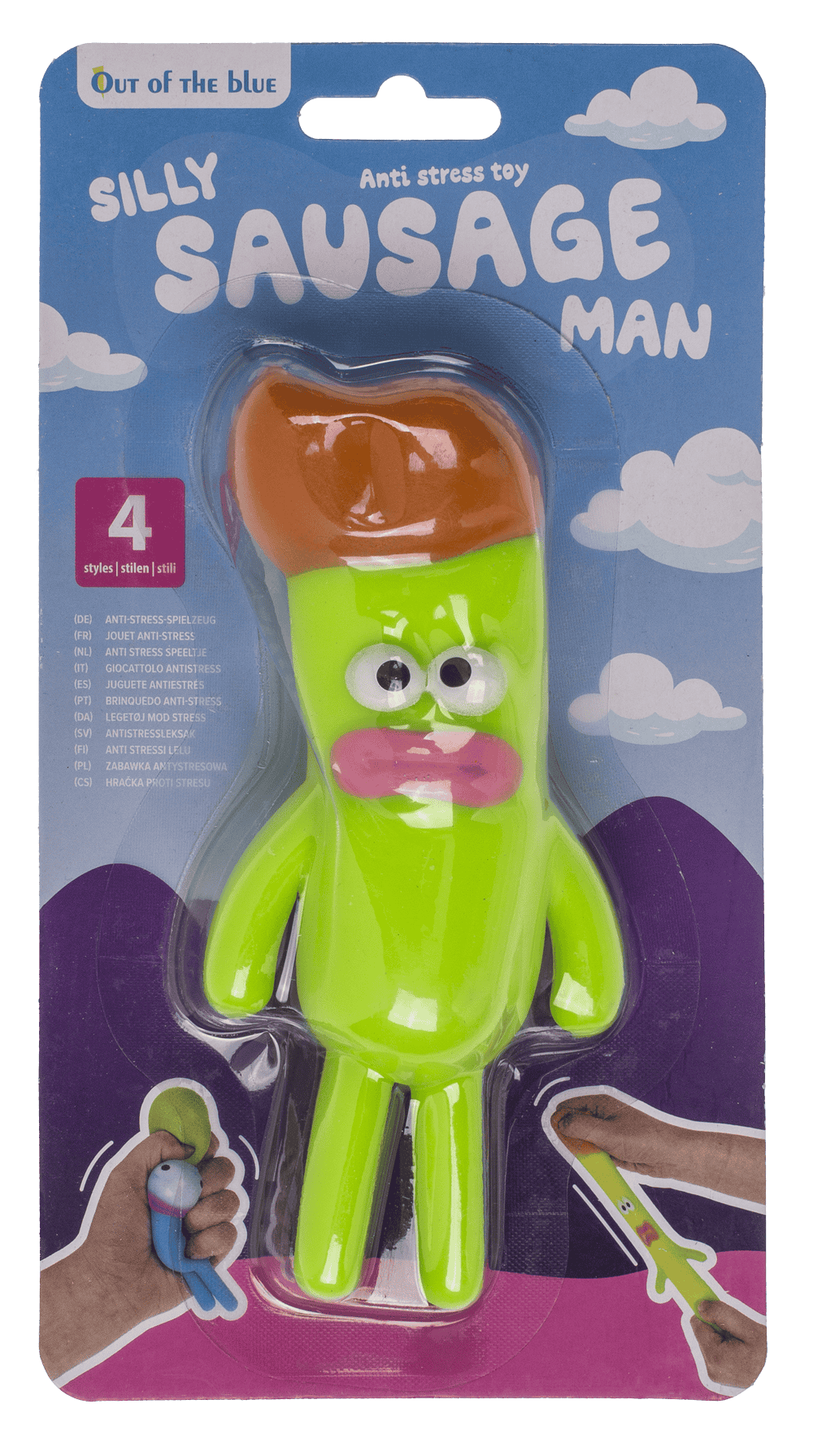 Anti stress toy, Silly Sausage Man,