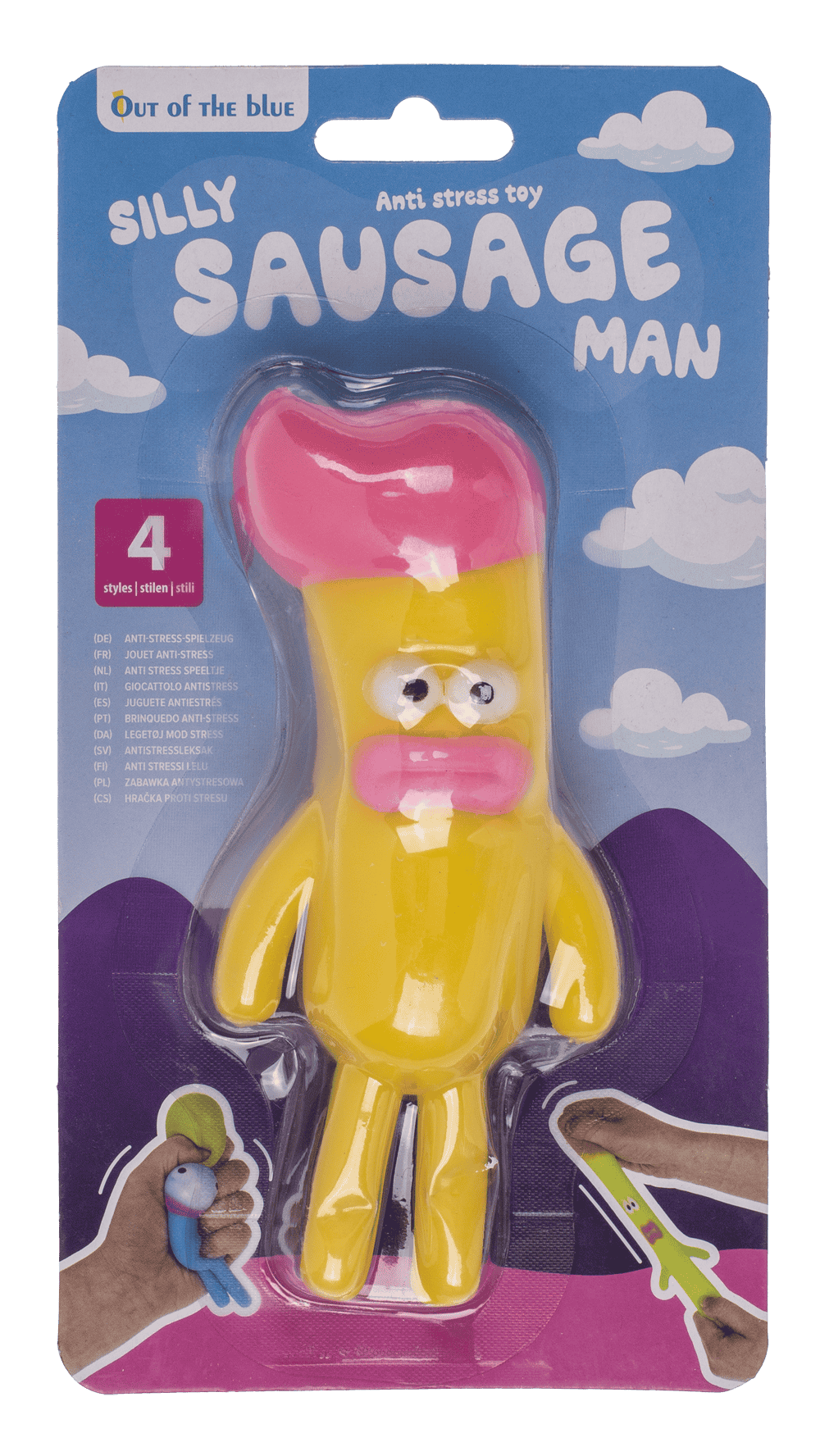 Anti stress toy, Silly Sausage Man,