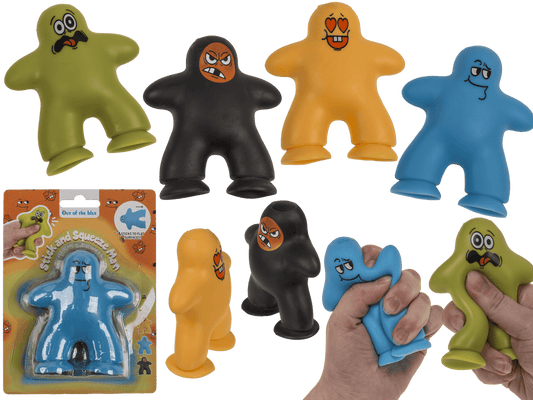 Squeeze et ventouse homme, 4 couleurs assorties