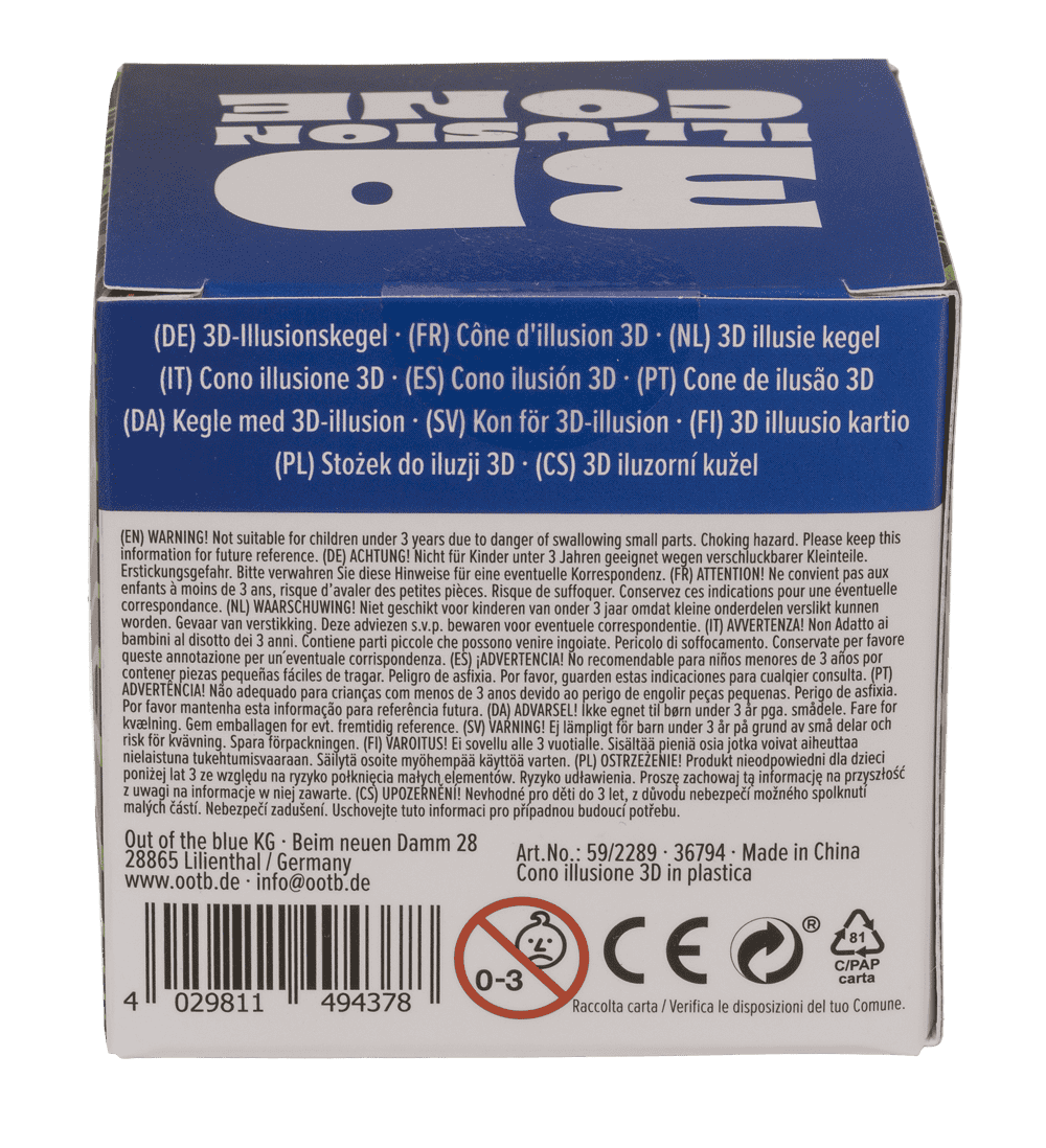 3D Illusion Cone, X cm,