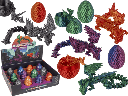 3D Printed Dragon with Egg