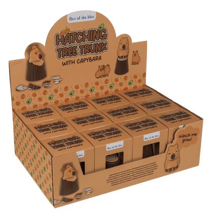 Hatching tree trunk, Capybara,