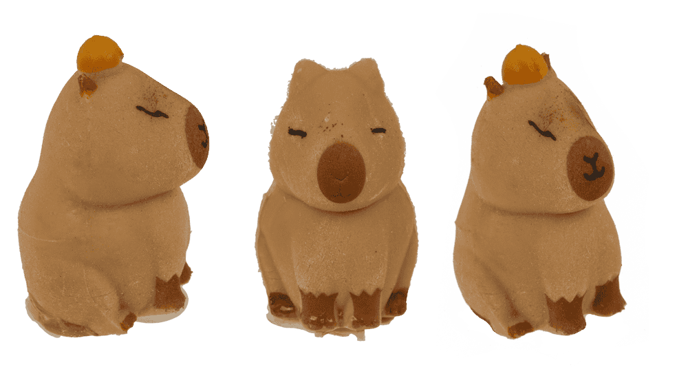 Hatching tree trunk, Capybara,