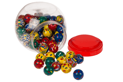 Bouncing gum ball, colorful I,