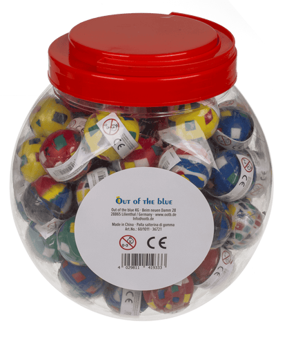 Bouncing gum ball, colorful I,