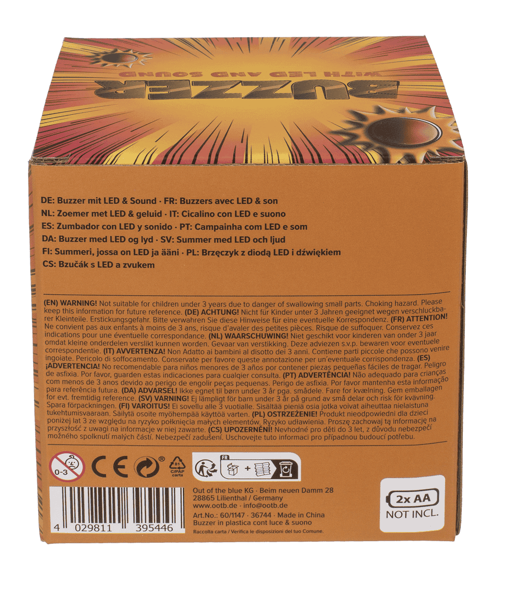 Buzzer with LED & sound,