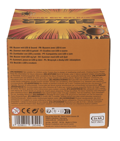 Buzzer with LED & sound,