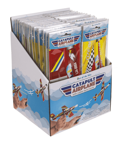 Airplane with rubber band starter,