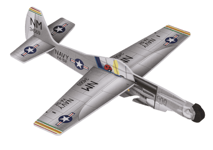 Airplane with rubber band starter,