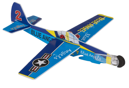 Airplane with rubber band starter,