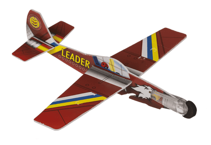 Airplane with rubber band starter,