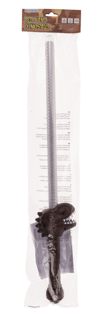 Wand with LED, Dinosaur, approx. 67 cm,