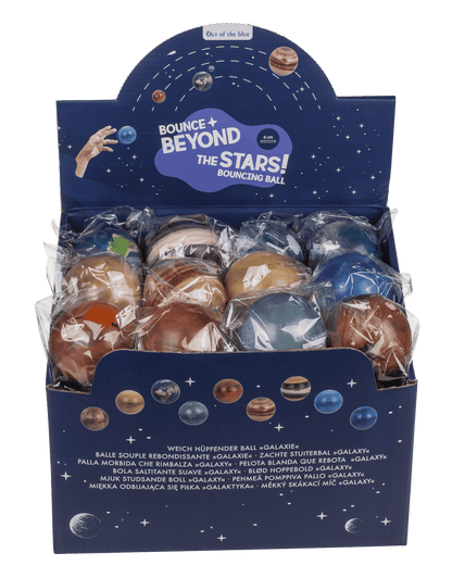 Bouncing ball, Galaxy planets, approx. 6 cm,