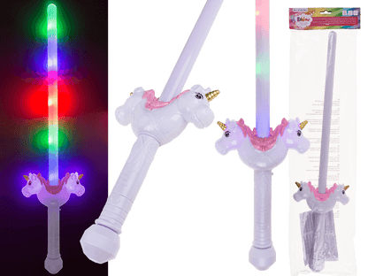 Wand with LED, Unicorn, approx. 67 cm,