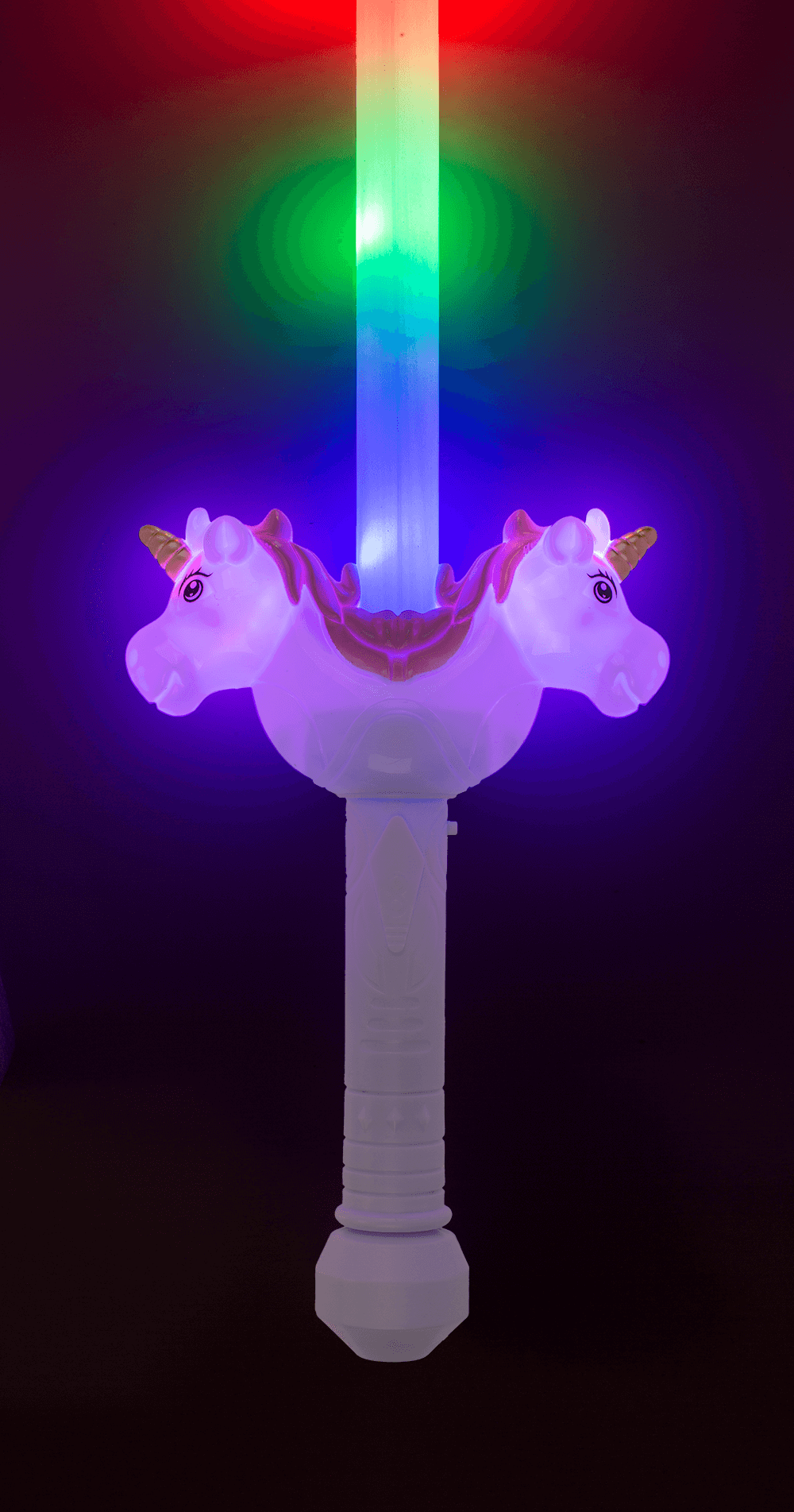 Wand with LED, Unicorn, approx. 67 cm,