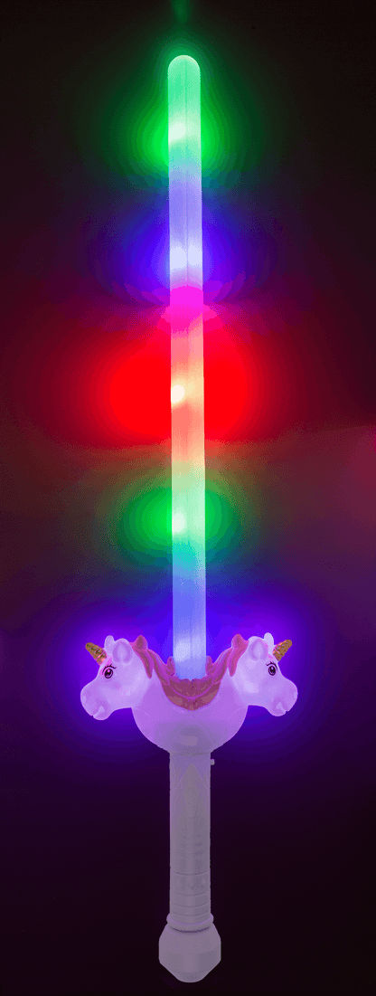 Wand with LED, Unicorn, approx. 67 cm,