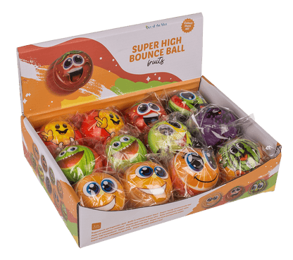 Super high bouncing ball, Fruits,