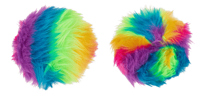 Plush squish ball, Rainbow, 7,5 cm,