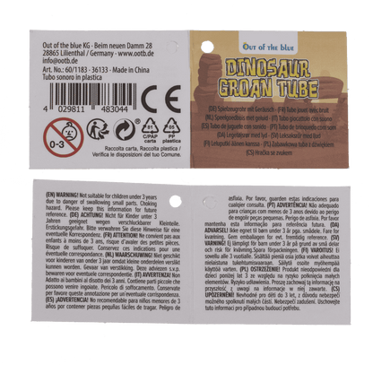 Groan Tube, Dinosaur,