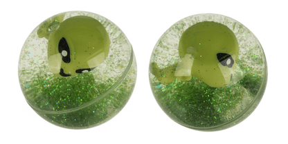 Flashing bouncing ball, Alien, 6,5 cm,