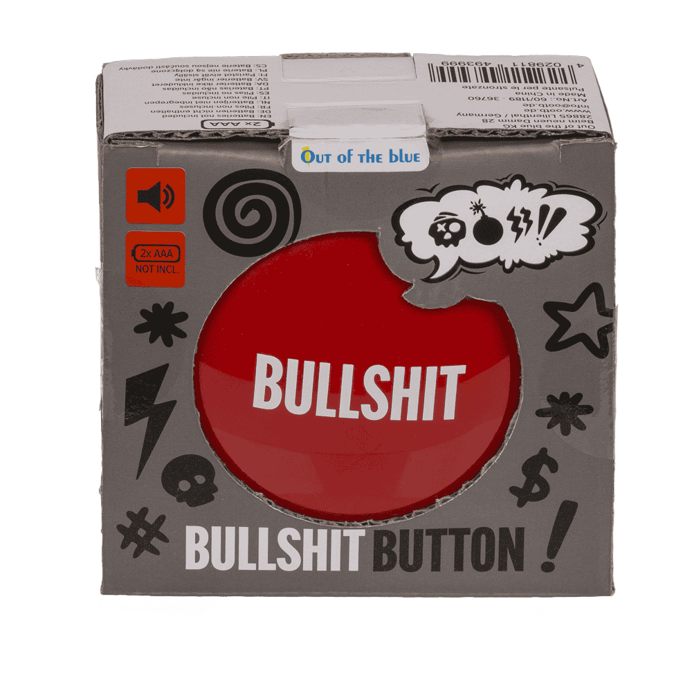 Bullshit Button, 9 cm, mit 6 sounds,