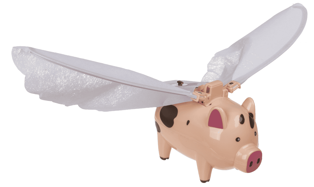 Flying Pig, 28,5 x 7 x 20 cm,