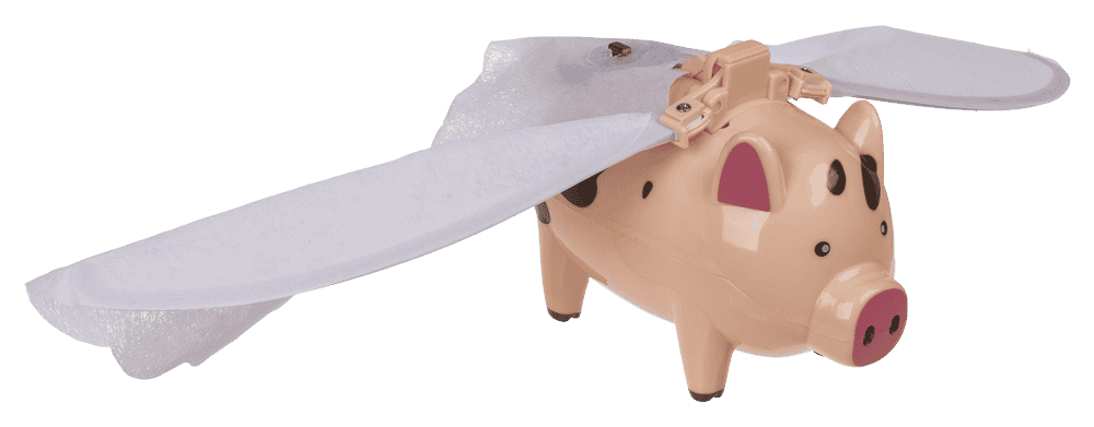 Flying Pig, 28,5 x 7 x 20 cm,