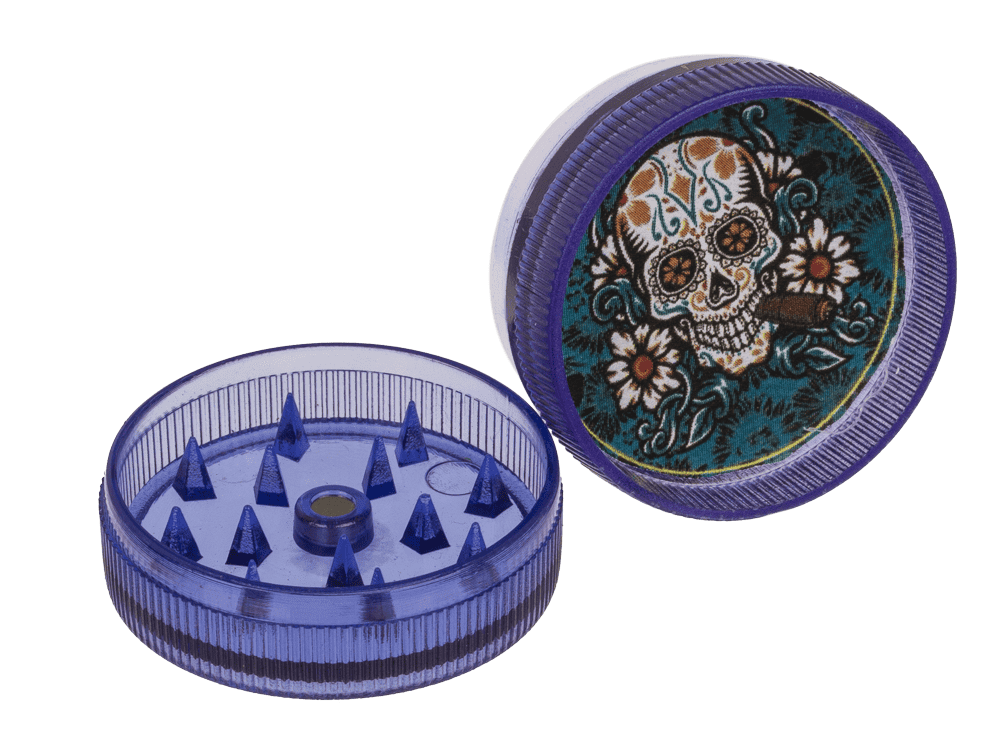 Glass pipe with metal head,