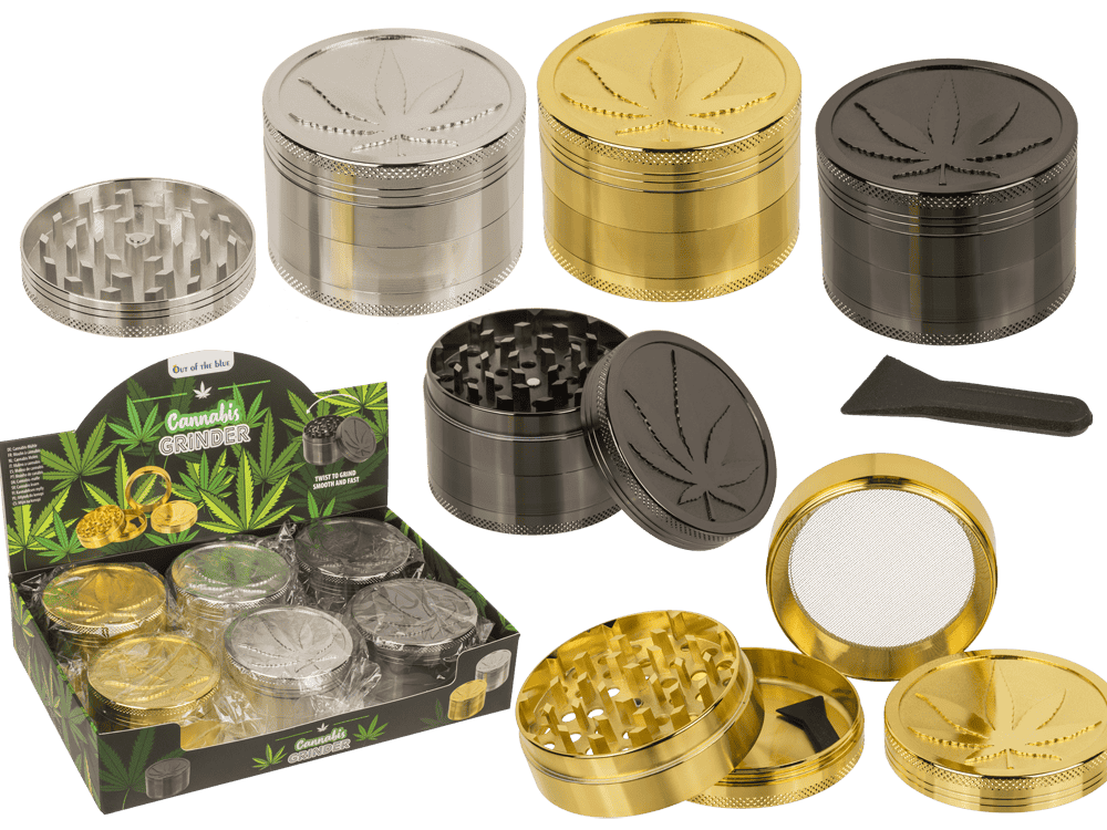 Metal cannabis grinder, 6 x 4,2 cm,