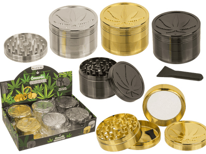 Metal cannabis grinder, 6 x 4,2 cm,