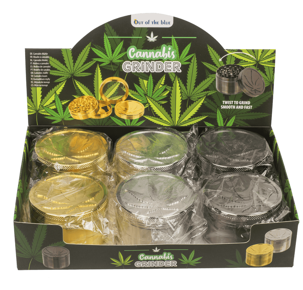 Metal cannabis grinder, 6 x 4,2 cm,