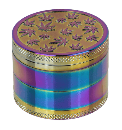Metal cannabis grinder, Rainbow, 5 x 3,8 cm,