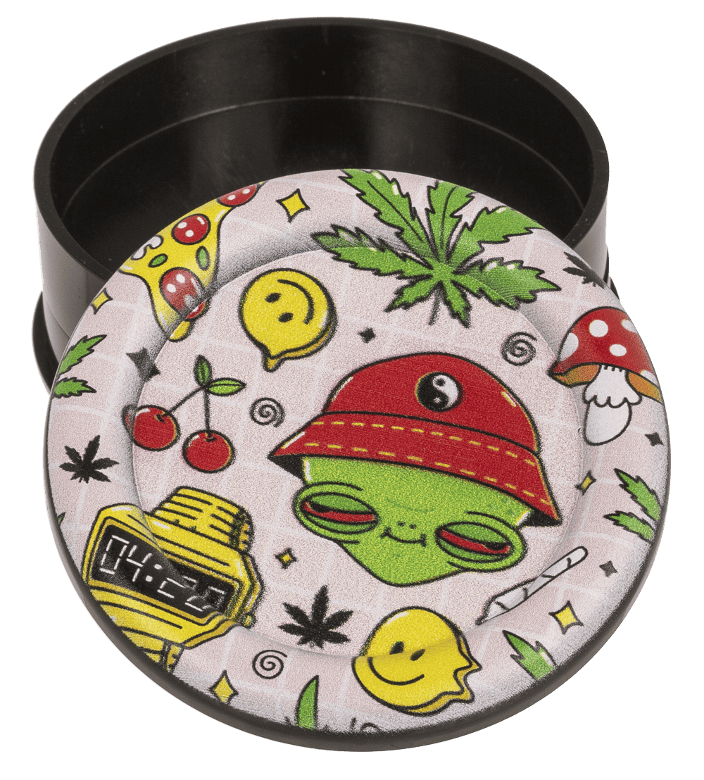 Cannabis Grinder, 3 parts, 6,3 x 3 cm,